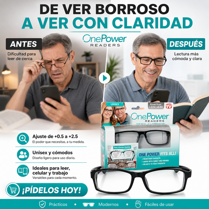 Lentes One Power – Visión Clara y Cómoda